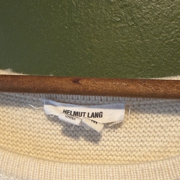 Helmut Lang Ribbed Cream Sweater - Picture 2 of 6